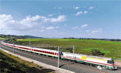 Approaching The Addis Ababa Djibouti Railway In Africa